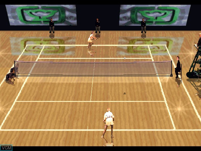 Image in-game du jeu Davis Cup Complete Tennis sur Sony Playstation