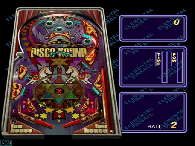 Image in-game du jeu Elemental Pinball sur Sony Playstation