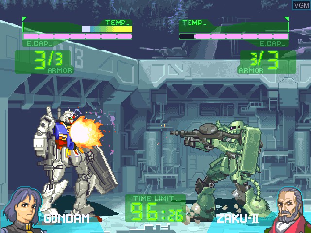 Image in-game du jeu Gundam The Battle Master sur Sony Playstation