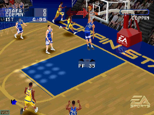 Image in-game du jeu NCAA March Madness 2001 sur Sony Playstation