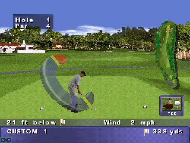 Image in-game du jeu PGA Tour 98 sur Sony Playstation