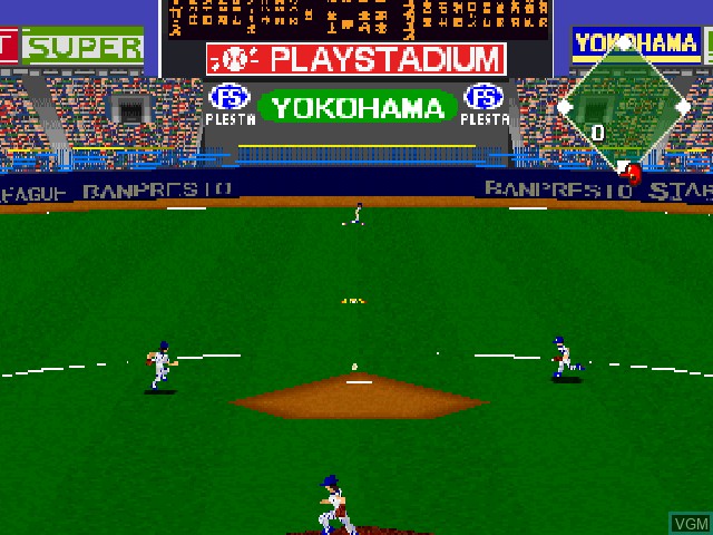 Image in-game du jeu Play Stadium 4 - Fumetsu no Dai League Ball sur Sony Playstation