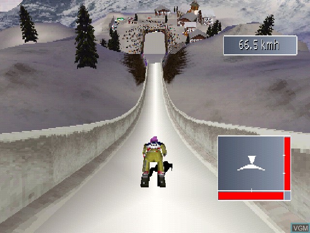 Image in-game du jeu RTL Skispringen 2002 sur Sony Playstation