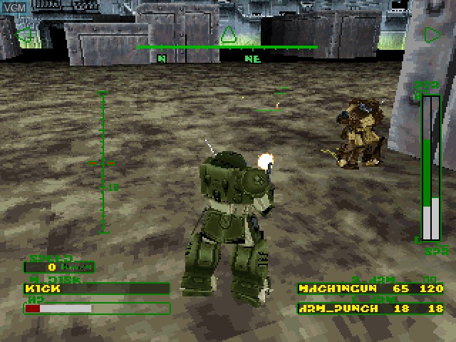 Image in-game du jeu Soukou Kihei Votoms - Uoodo-Kummen Hen sur Sony Playstation