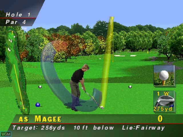 Image in-game du jeu PGA Tour 96 sur Sony Playstation