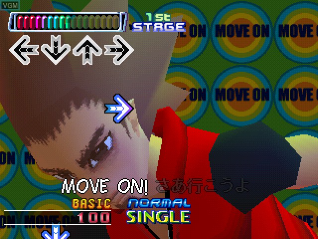 Image in-game du jeu Oha-Studio Dance Dance Revolution sur Sony Playstation