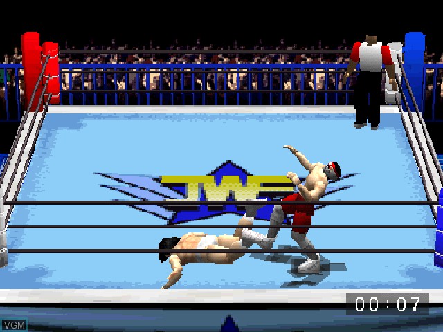 Image in-game du jeu Pro Wrestling Sengokuden - Hyper Tag Match sur Sony Playstation
