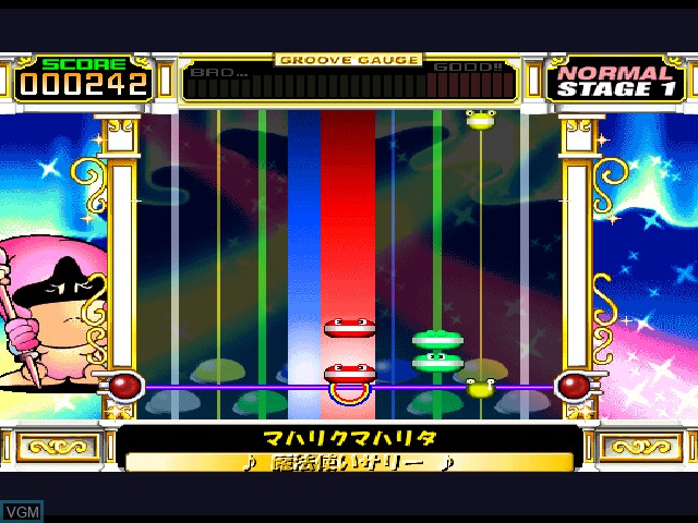Image in-game du jeu Pop'n Music Animation Melody sur Sony Playstation