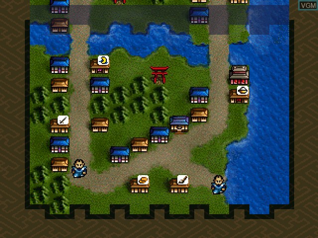 Image in-game du jeu Ishin no Arashi sur Sony Playstation
