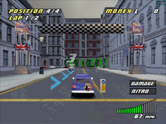 Image in-game du jeu London Racer II sur Sony Playstation