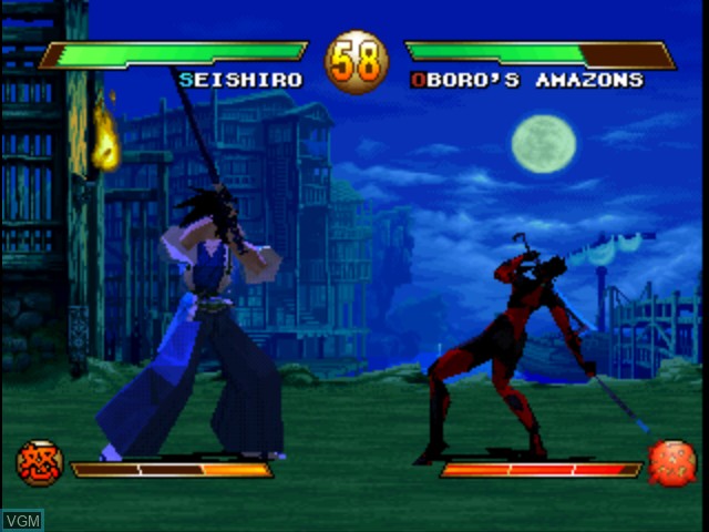 Image in-game du jeu Kenkaku Ibunroku Yomigaerishi Soukou no Yaiba Samurai Spirits Shinshou sur Sony Playstation