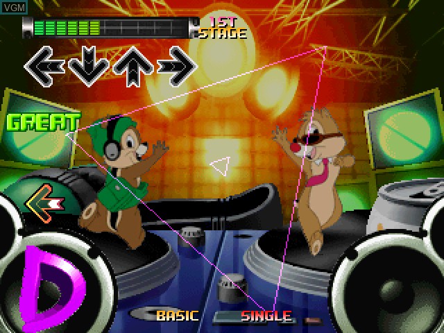 Image in-game du jeu Dance Dance Revolution Disney Mix sur Sony Playstation