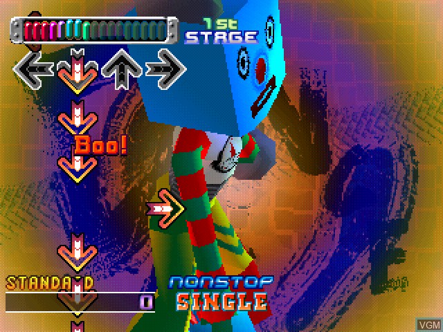 Image in-game du jeu Dance Dance Revolution sur Sony Playstation
