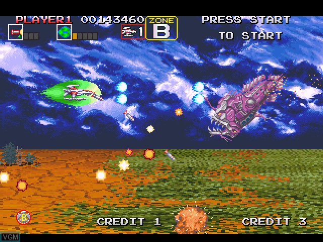 Image in-game du jeu Darius Gaiden sur Sony Playstation