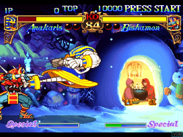 Image in-game du jeu Darkstalkers - The Night Warriors sur Sony Playstation