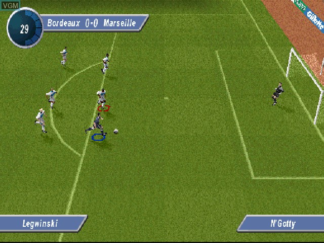 Image in-game du jeu David Beckham Soccer sur Sony Playstation