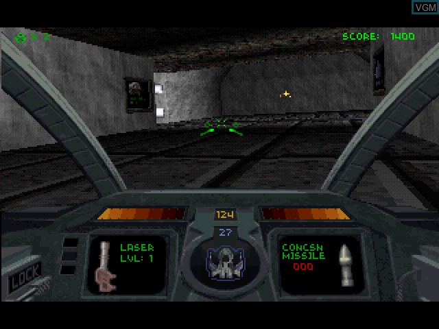 Image in-game du jeu Descent sur Sony Playstation