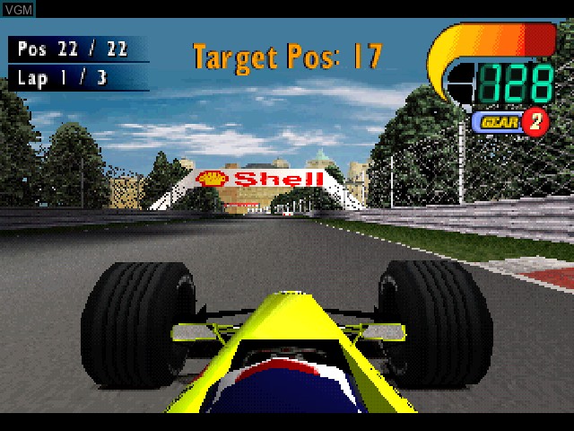 Image in-game du jeu F1 World Grand Prix sur Sony Playstation