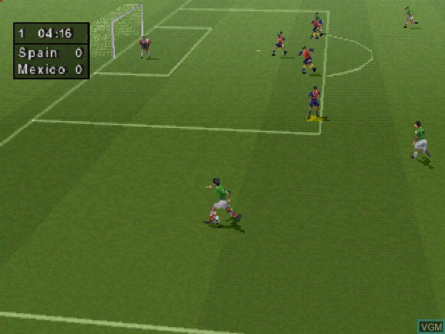 Image in-game du jeu FIFA - Road to World Cup 98 sur Sony Playstation