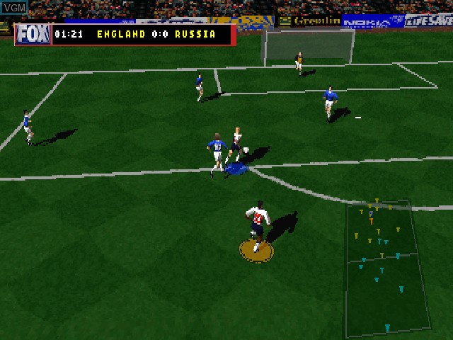 Image in-game du jeu Fox Sports Soccer '99 sur Sony Playstation