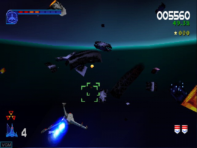 Image in-game du jeu Galaga - Destination Earth sur Sony Playstation