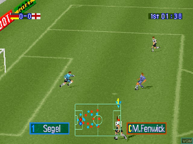 Image in-game du jeu Goal Storm '97 sur Sony Playstation