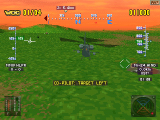 Image in-game du jeu Gunship sur Sony Playstation