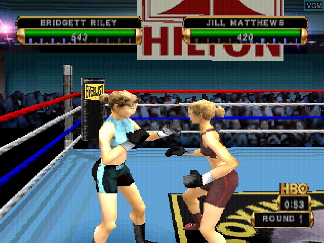 Image in-game du jeu HBO Boxing sur Sony Playstation