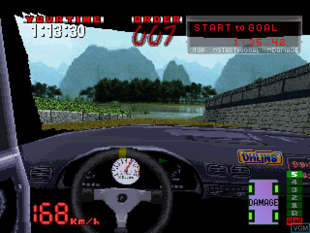 Image in-game du jeu Hyper Rally sur Sony Playstation