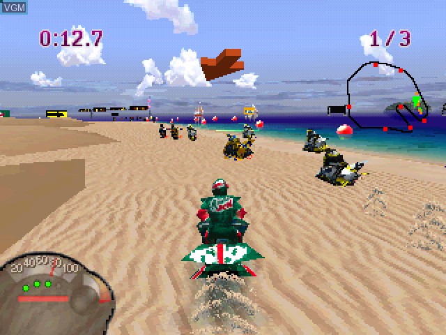 Image in-game du jeu Jet Moto sur Sony Playstation