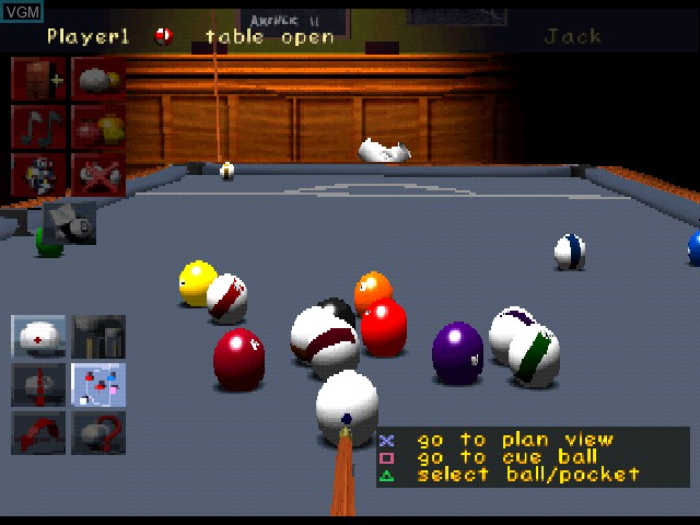 Image in-game du jeu Jimmy White's 2 - Cueball sur Sony Playstation