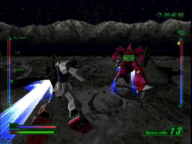 Image in-game du jeu Mobile Suit Z-Gundam sur Sony Playstation
