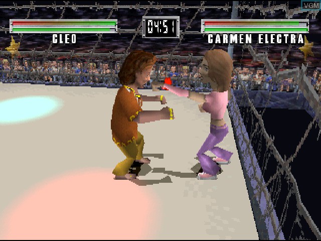 Image in-game du jeu MTV's Celebrity Deathmatch sur Sony Playstation