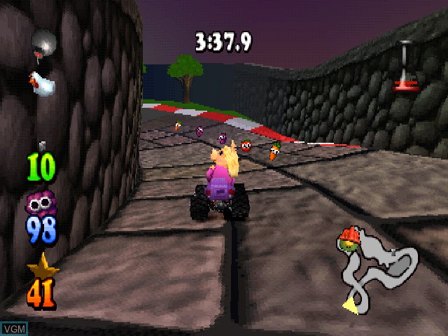 Image in-game du jeu Muppet RaceMania sur Sony Playstation