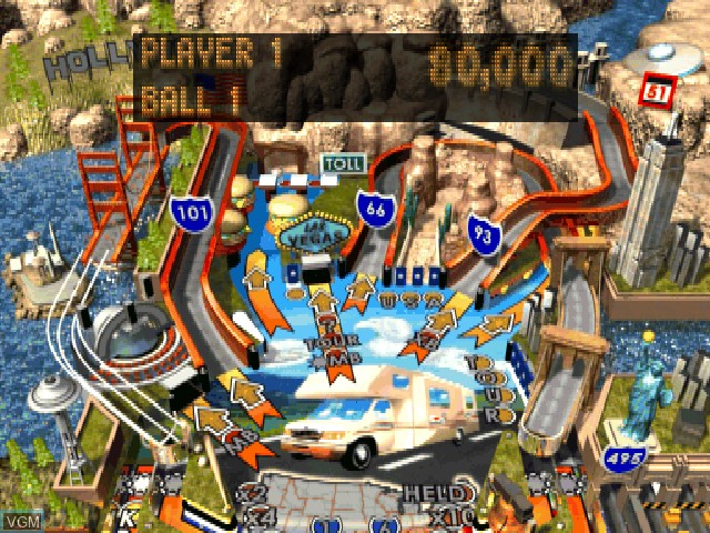 Image in-game du jeu Patriotic Pinball sur Sony Playstation
