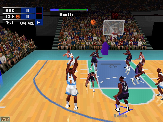 Image in-game du jeu NBA Fastbreak '98 sur Sony Playstation