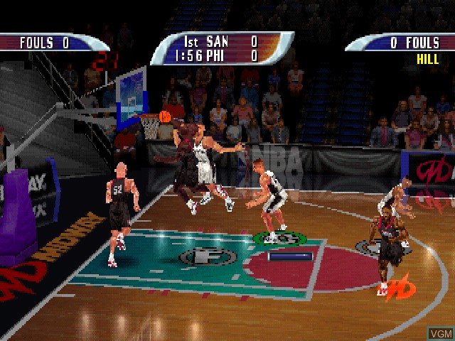 Image in-game du jeu NBA Hoopz sur Sony Playstation