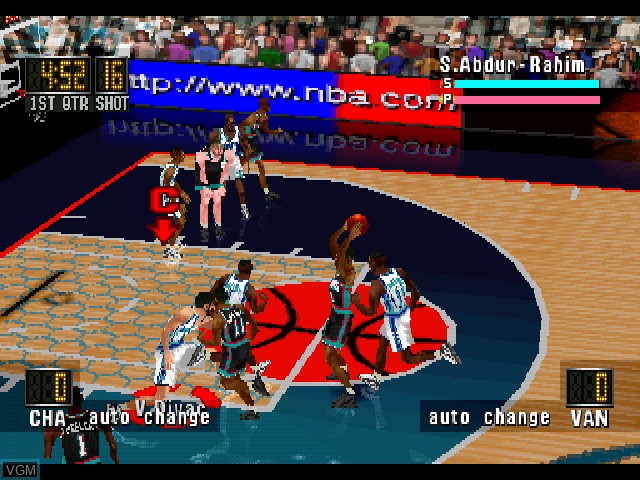Image in-game du jeu NBA In The Zone '98 sur Sony Playstation