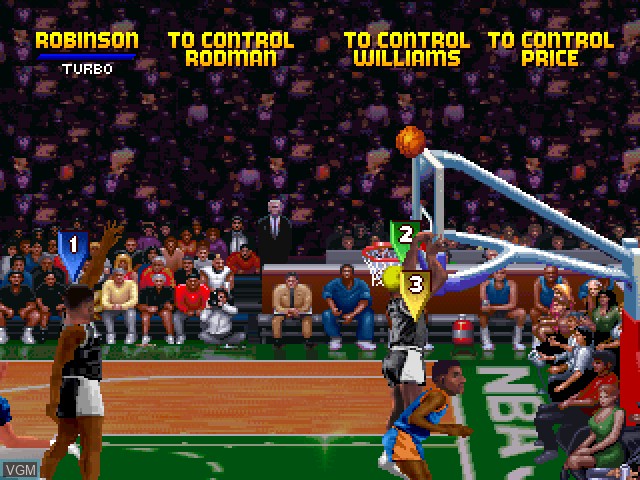 Image in-game du jeu NBA Jam Tournament Edition sur Sony Playstation