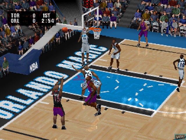 Image in-game du jeu NBA Live 2001 sur Sony Playstation