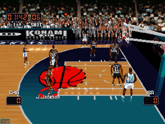 Image in-game du jeu NBA Pro 99 sur Sony Playstation