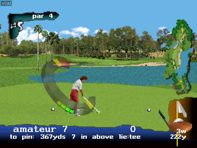 Image in-game du jeu PGA Tour 97 sur Sony Playstation