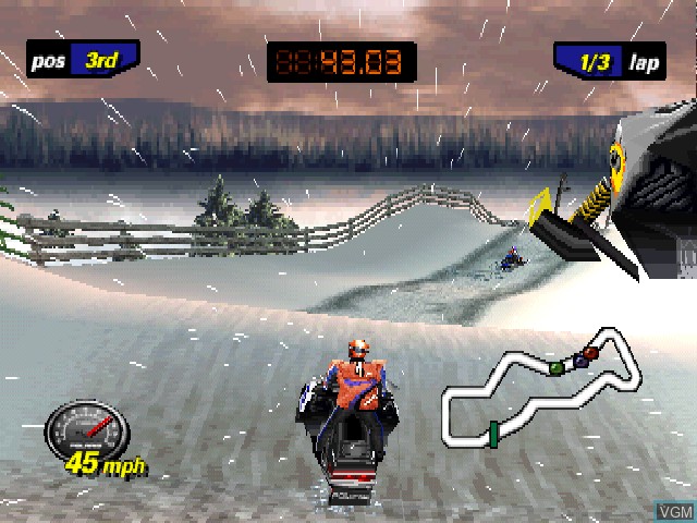 Image in-game du jeu Polaris SnoCross sur Sony Playstation