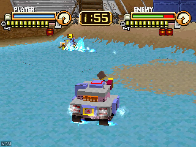 Image in-game du jeu Pop'n Tanks! sur Sony Playstation