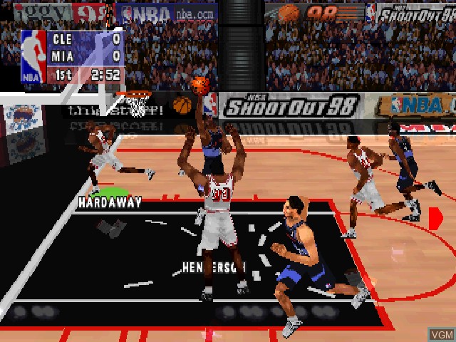 Image in-game du jeu NBA ShootOut 98 sur Sony Playstation