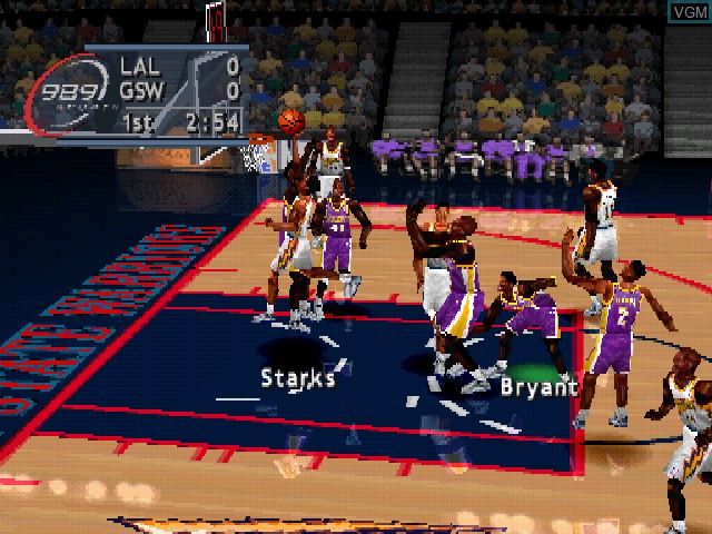 Image in-game du jeu NBA ShootOut 2000 sur Sony Playstation