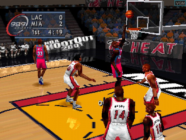 Image in-game du jeu NBA ShootOut 2001 sur Sony Playstation