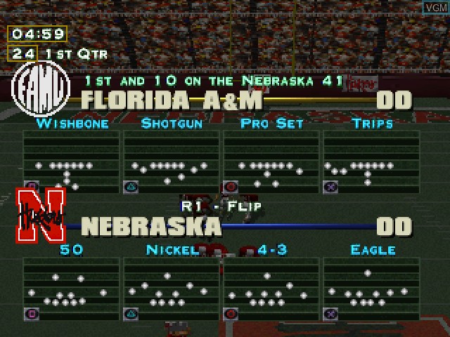 Image in-game du jeu NCAA GameBreaker sur Sony Playstation