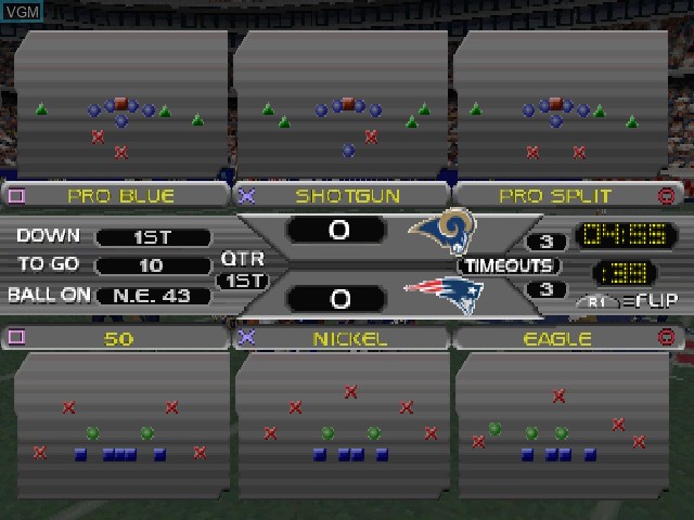 Image in-game du jeu NFL GameDay 2003 sur Sony Playstation
