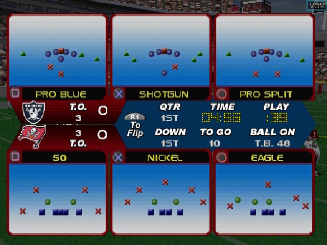 Image in-game du jeu NFL GameDay 2004 sur Sony Playstation